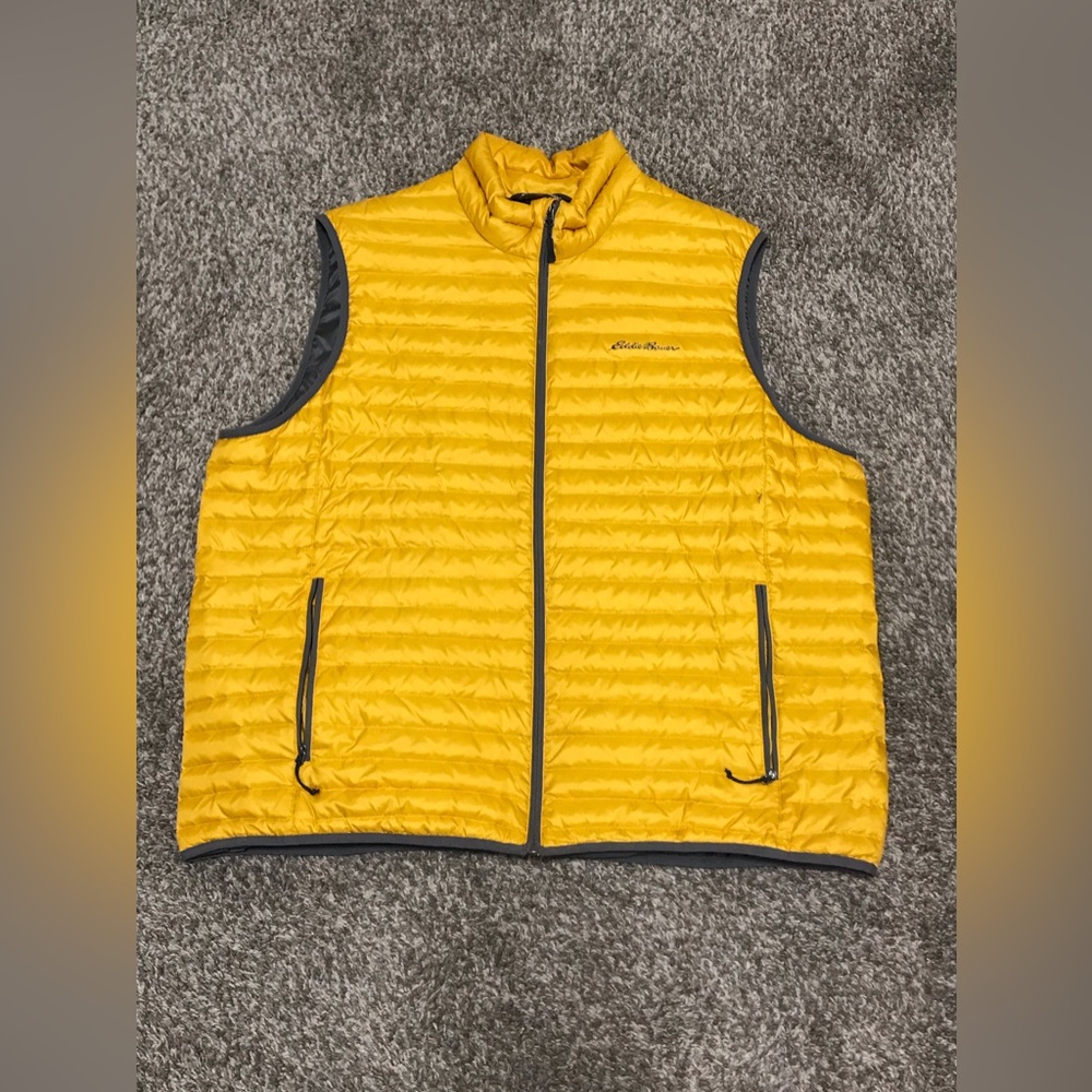 Eddie Bauer Mustard Quilted Vest